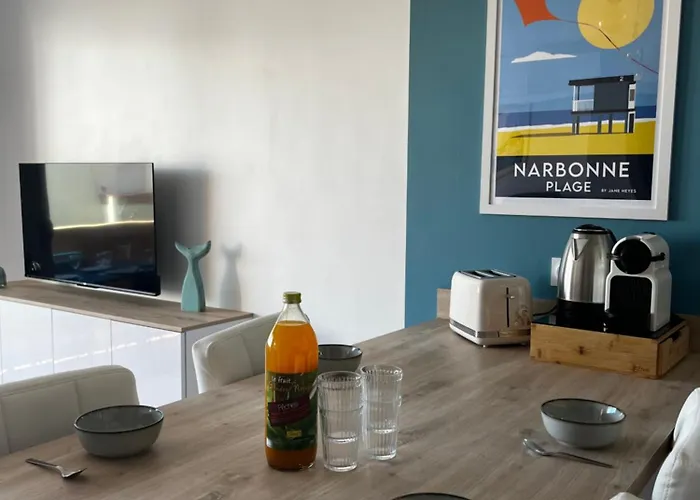 T2 Vue Mer, Balcon, Parking דירה *